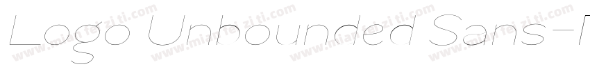 Logo Unbounded Sans字体转换